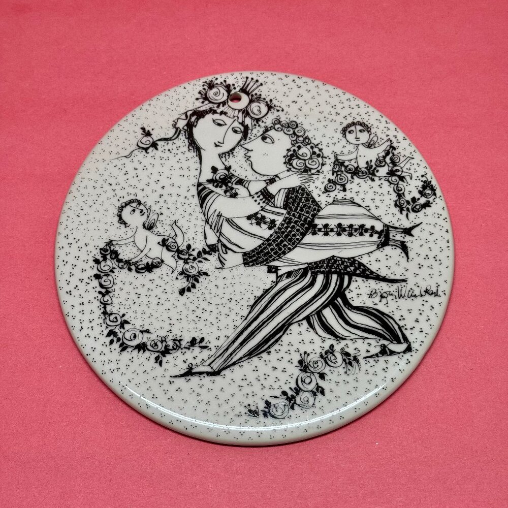 BJORN WIINBLAD Rosenthal Studio Line Wall Plaque Plate Trivet Marz Victoire